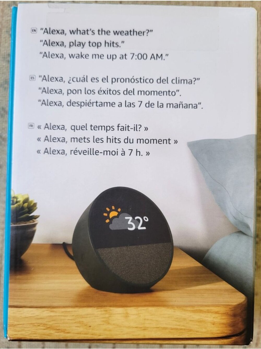 Amazon Alexa Echo Spot Smart Speaker With Display Screen in Black *NEW & SEALED* - Picture 3 of 4